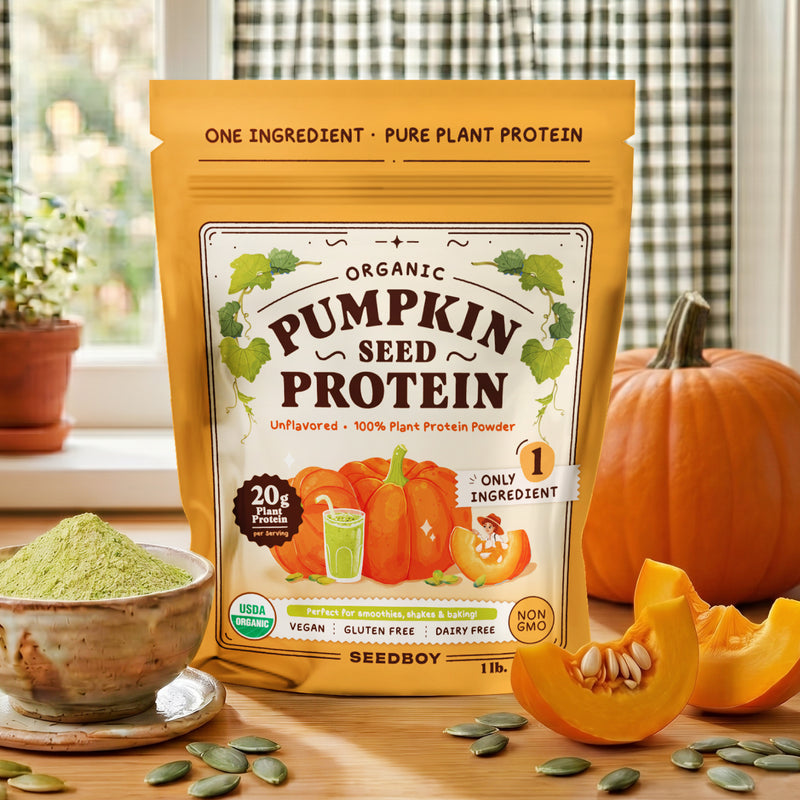 Organic Pumpkin Seed Protein Powder, 20g Protein, Unflavored, 1 lb