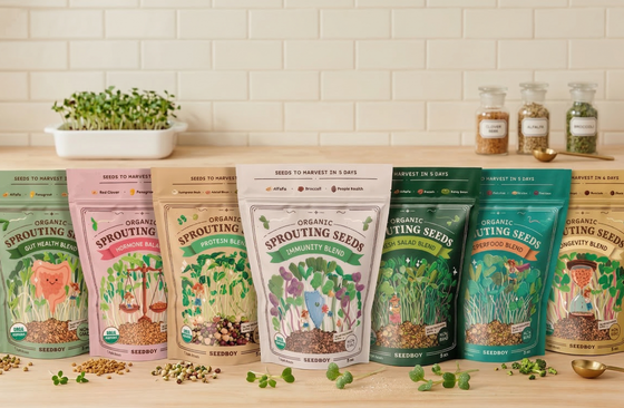 Seedboy organic sprouting seeds