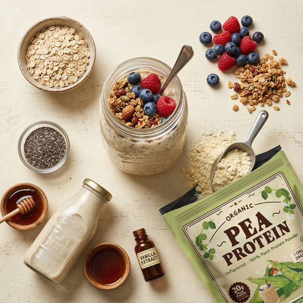 Overnight Protein Oats with Berries
