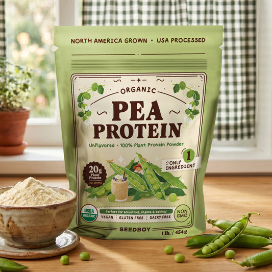 Organic Pea Protein Powder – Unflavored (1 lb)