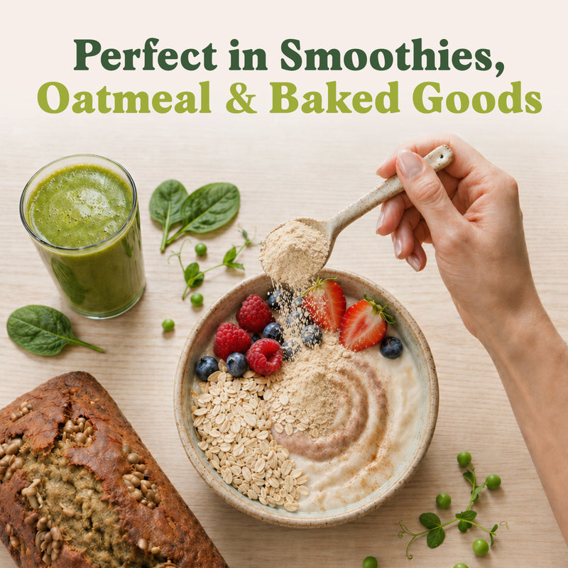 Organic Pea Protein Powder, 20g Protein, Unflavored, 1 lb
