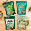 Essential Bundle - Salad, Superfood, Broccoli & Gut Health - Organic Sprouting Seeds, Four 8 oz Bag