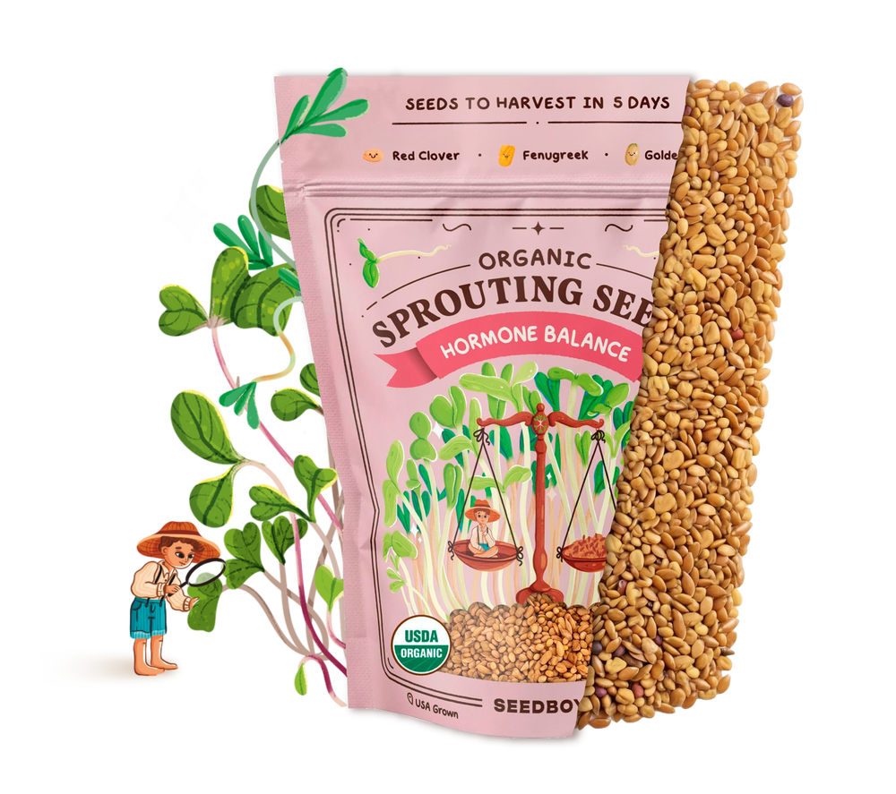 Hormone Balance Blend Sprouting Seeds, Organic & Non-GMO - 8 oz Bag
