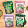Salad Toppers - Salad Blend, Radish, Broccoli & Alfalfa Sprouting Seeds, Four 8 oz Bags