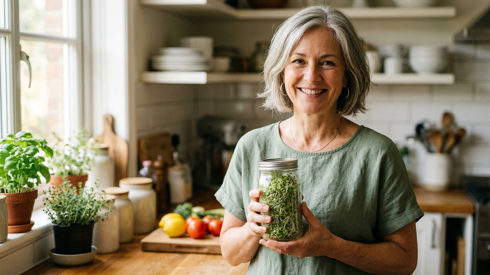Fresh sprouts packed with nutrients